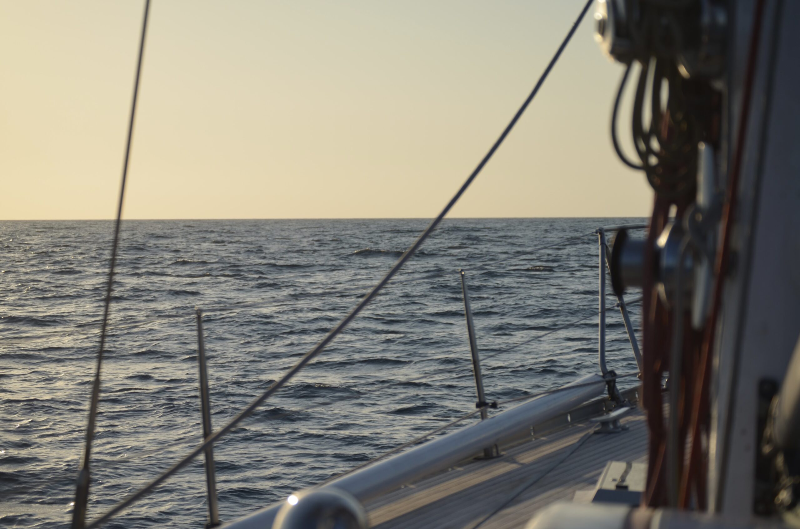 Sunset from the bow