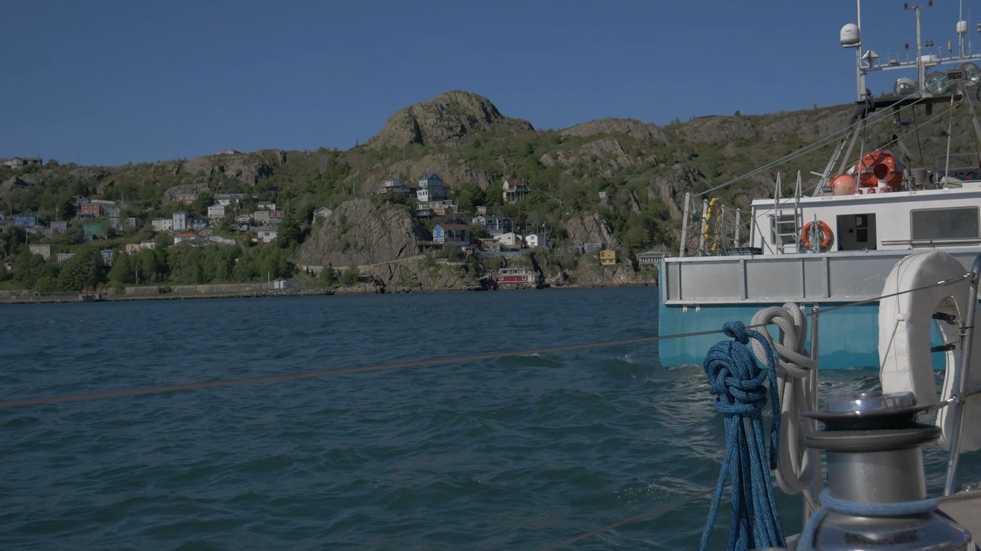 Arriving at a harbour village