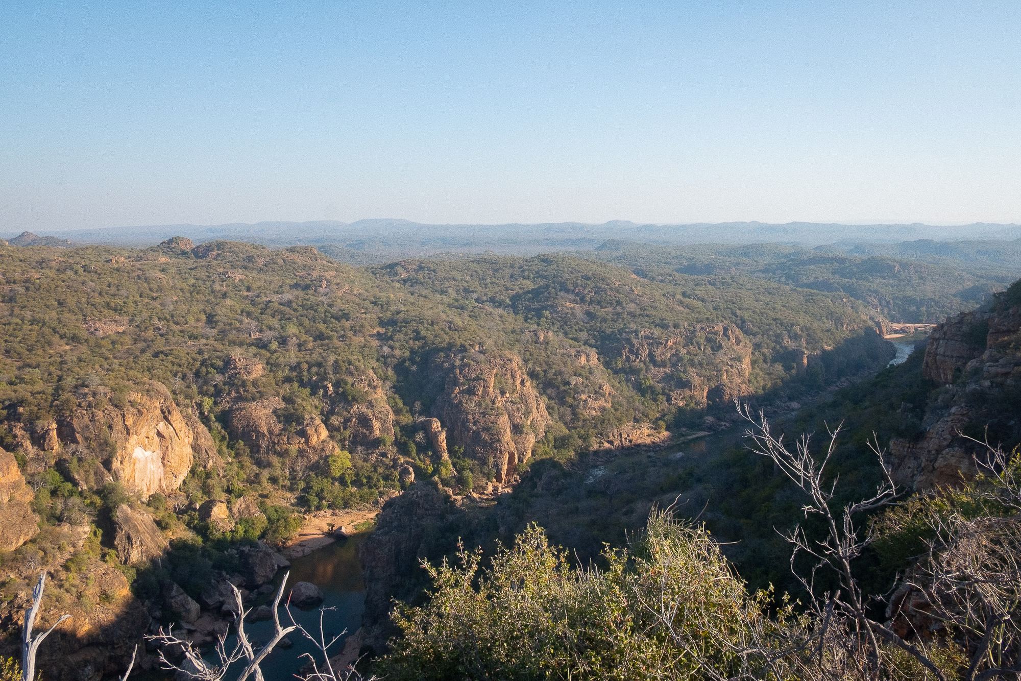 The Luvuvhu gorge seen from above