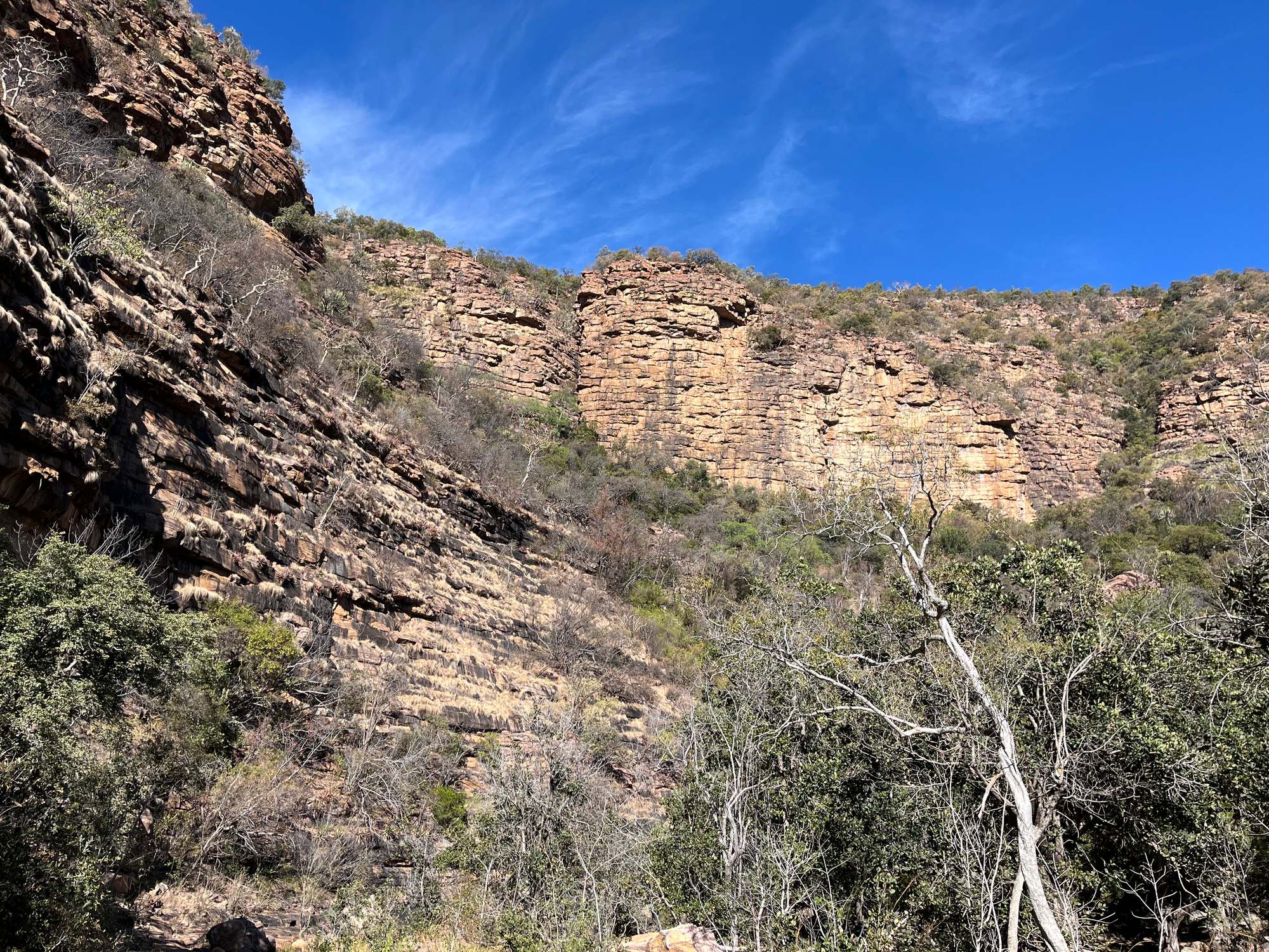 Sandstone cliffs under a big sky